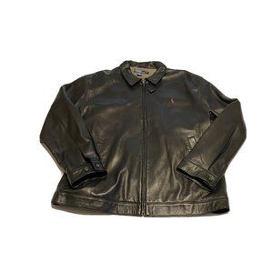 Polo Ralph Lauren Dark Brown 100% Leather Jacket